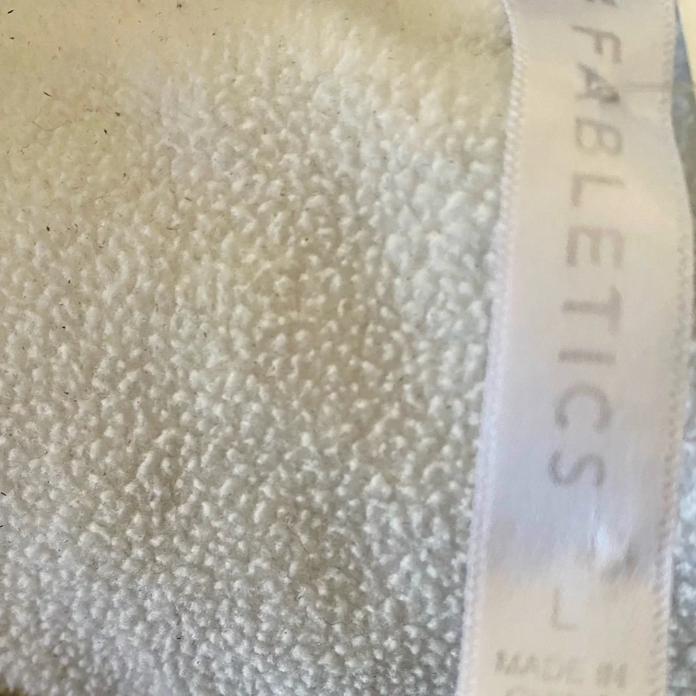 Fabletics Gray Half-Zip Pullover Jacket L • Logo Sweatshirt •